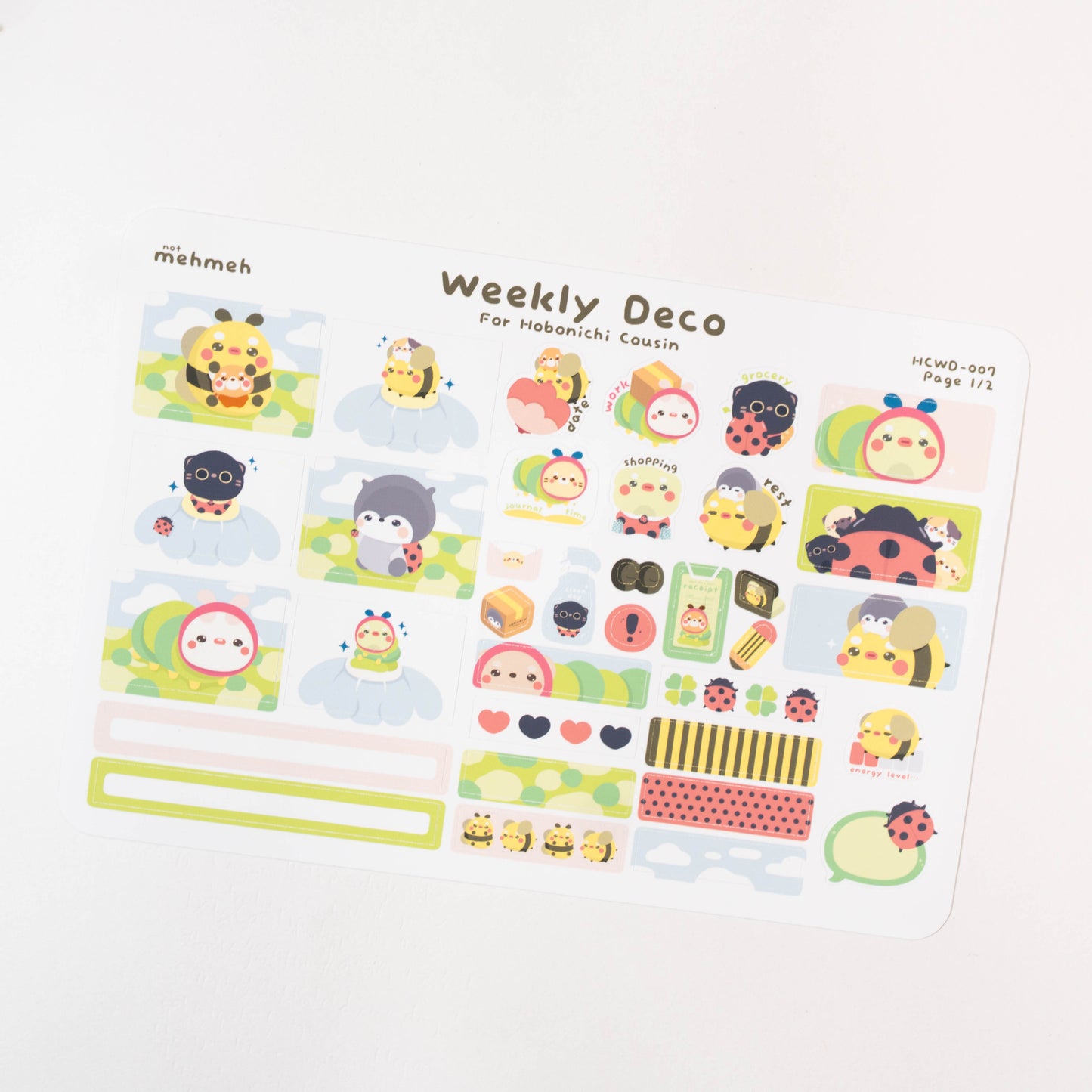 Bugs Hobonichi Cousin Weekly Kit