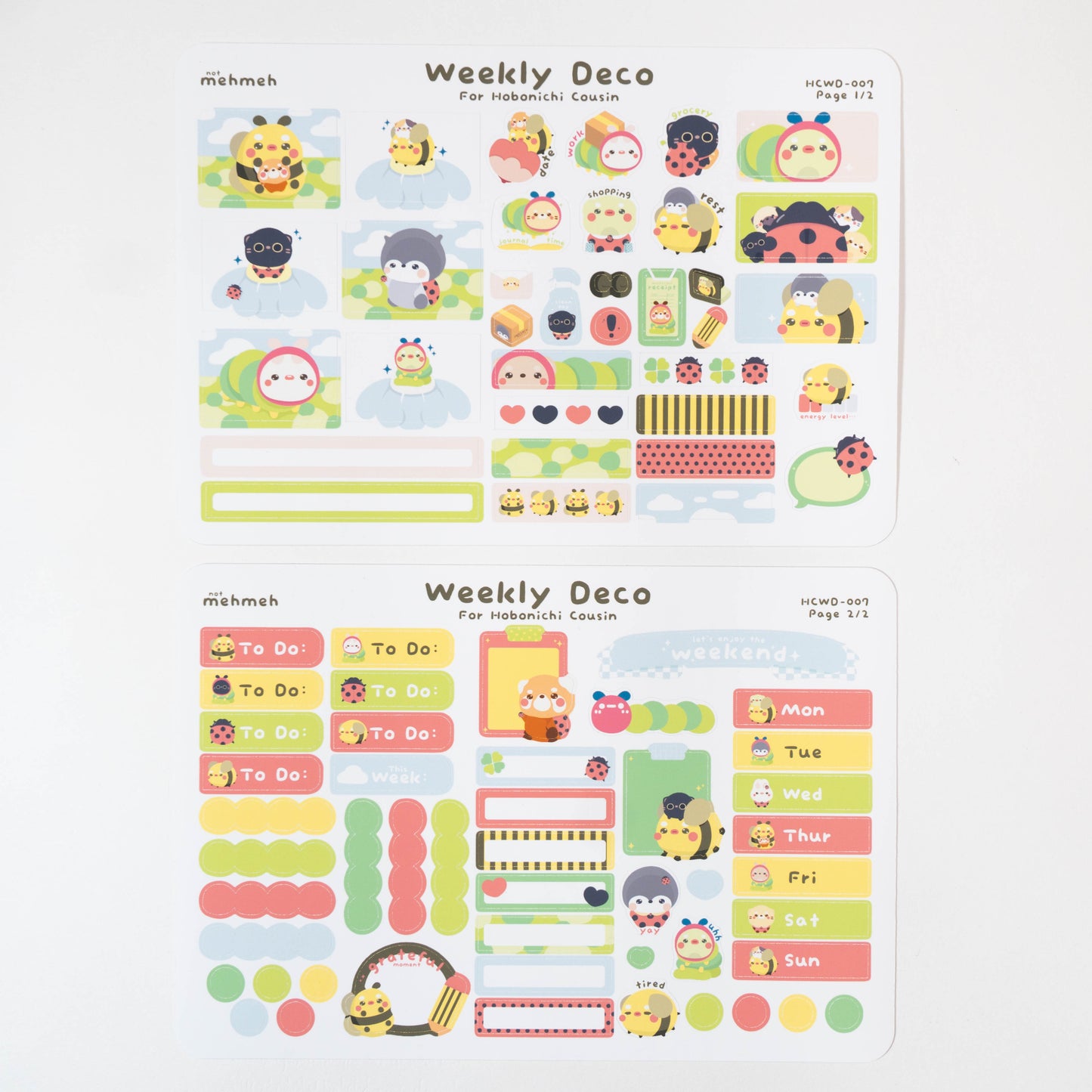 Bugs Hobonichi Cousin Weekly Kit