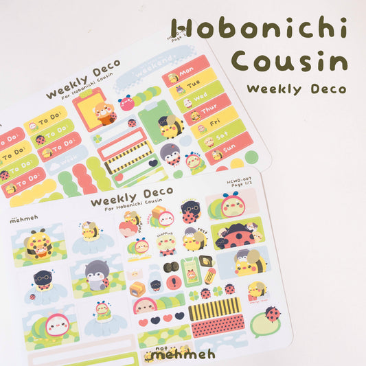 Bugs Hobonichi Cousin Weekly Kit