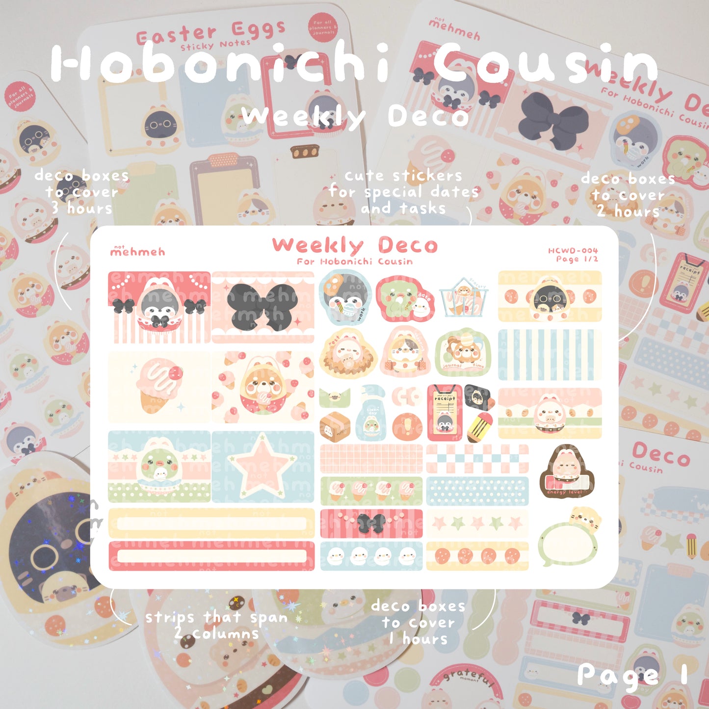 Happy Easter Hobonichi Cousin Weekly Kit